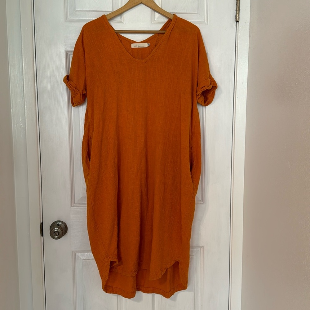 at dawn. Hawaii gauze dress